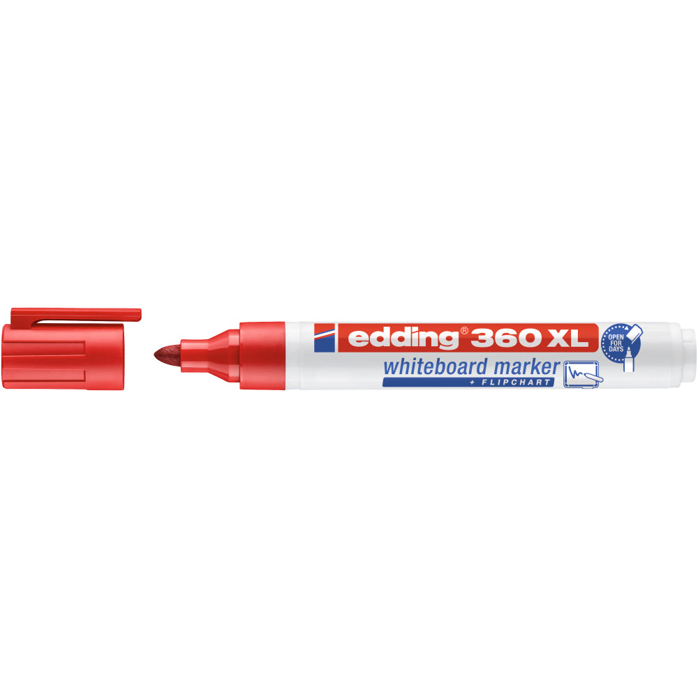 Marker Edding 360XL pentru tabla, varf 1.5-3 mm, rosu Marker Edding 360XL pentru tabla, varf 1.5-3 mm, rosu